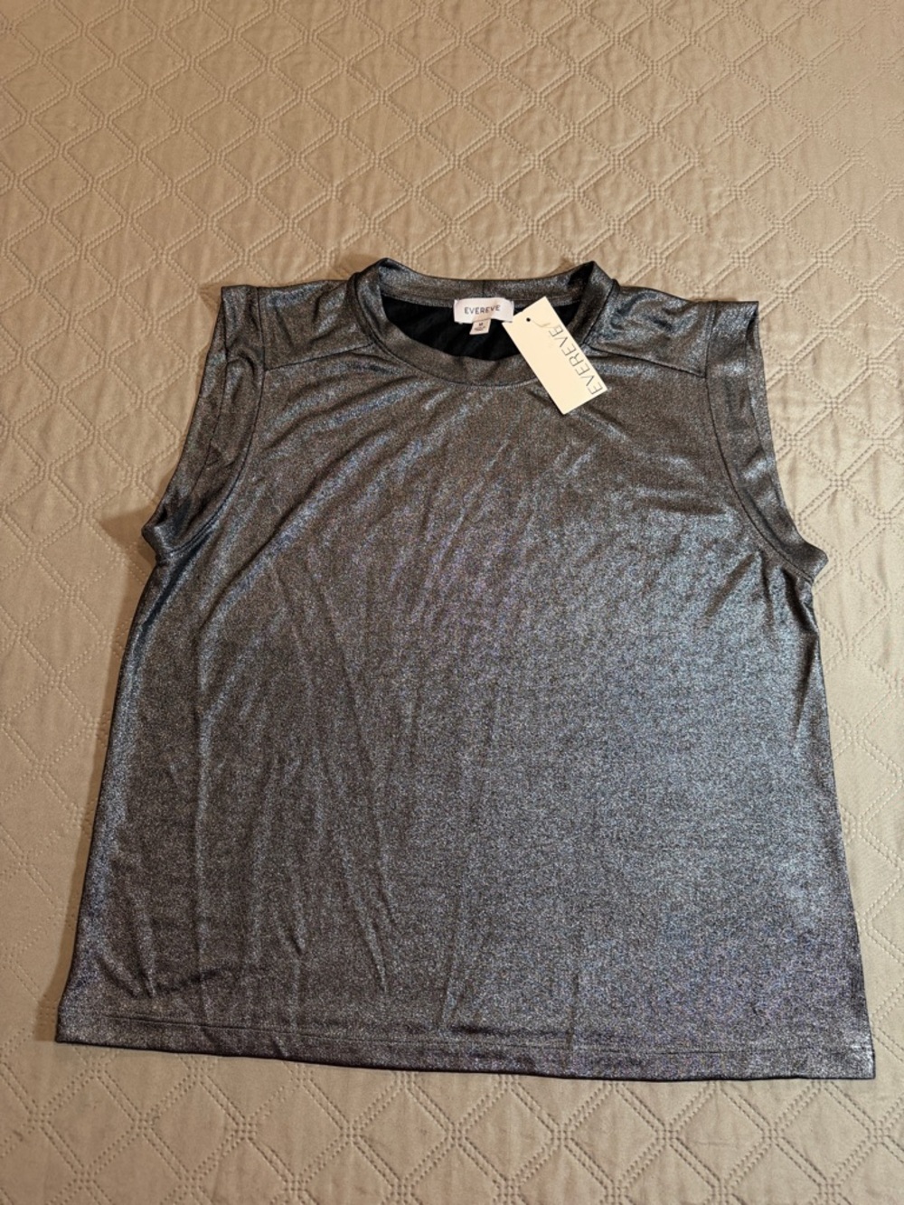 Evereve Metallic Muscle Tee